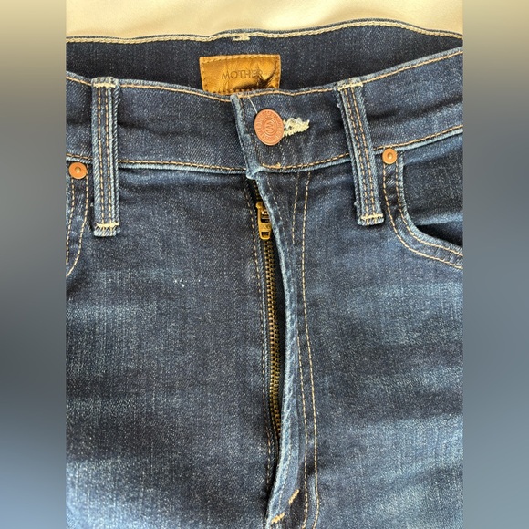 MOTHER Jeans SZ25 High Waisted Double Rider Skimp - Picture 11 of 13
